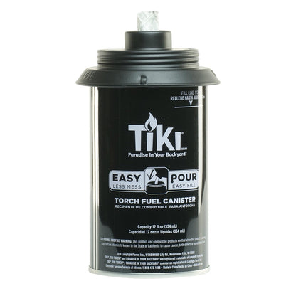 TIKI Recipientes de Repuesto para Antorcha de Metal, Recargables, 12 Onzas, Pack de 4