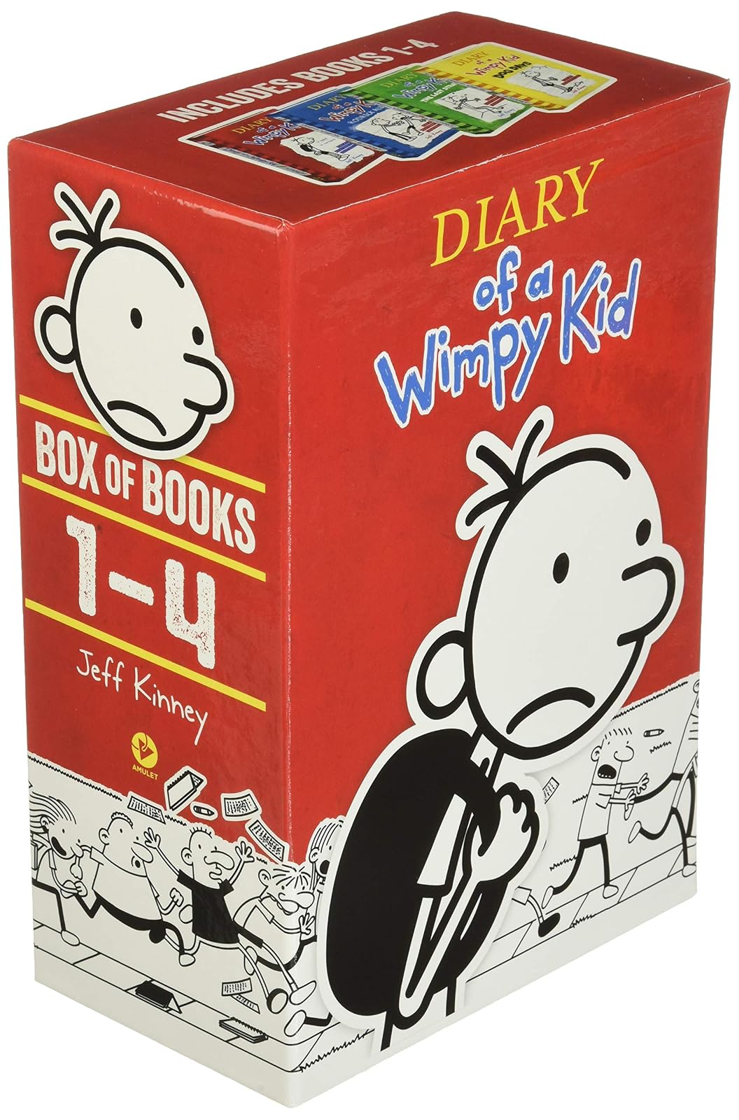 Diary of a Wimpy Kid Box of Books 1-4 Hardcover Gift Set: Diary of a Wimpy Kid, Rodrick Rules, the Last Straw, Dog Days