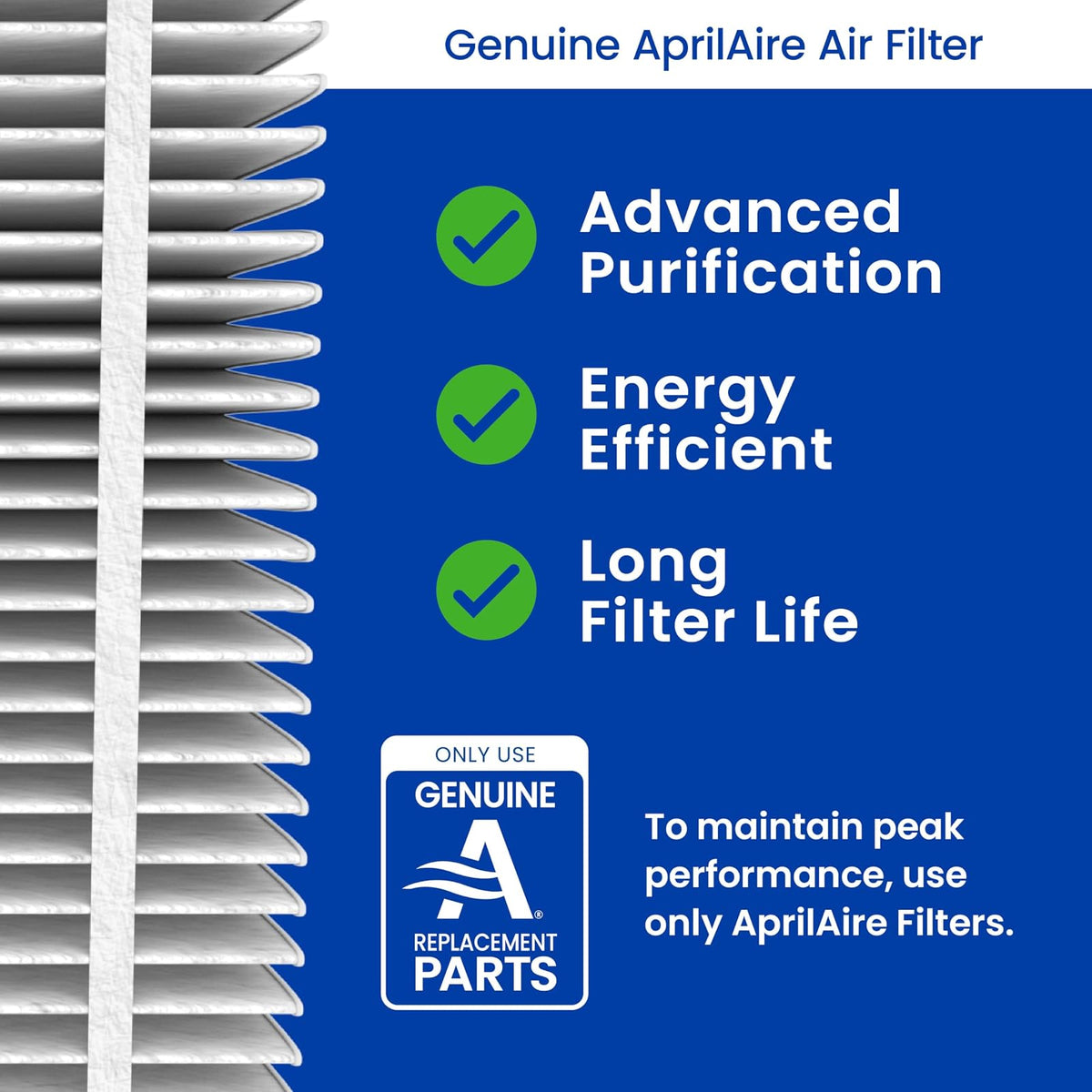 Aprilaire 210 Air Filter for Aprilaire Whole Home Air Purifiers, MERV 11 (Pack of 1)