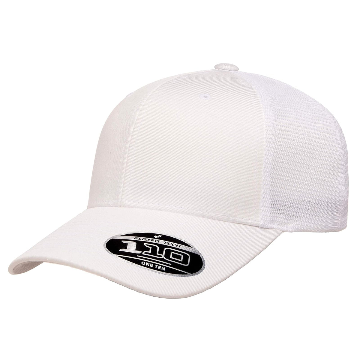 Flexfit Gorra de Malla 110 para Hombre - Talla Única - Blanco