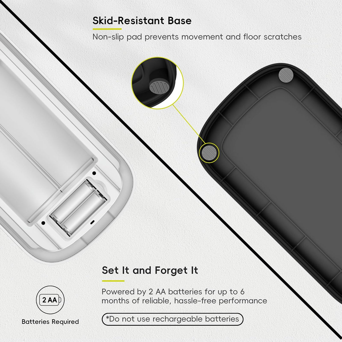 EKO Astro Bote de Basura Delgado con Sensor 10L | Acero inoxidable mate, sensor sin contacto 0,2 s, tapa mariposa silenciosa 40 dB, IPX4 impermeable