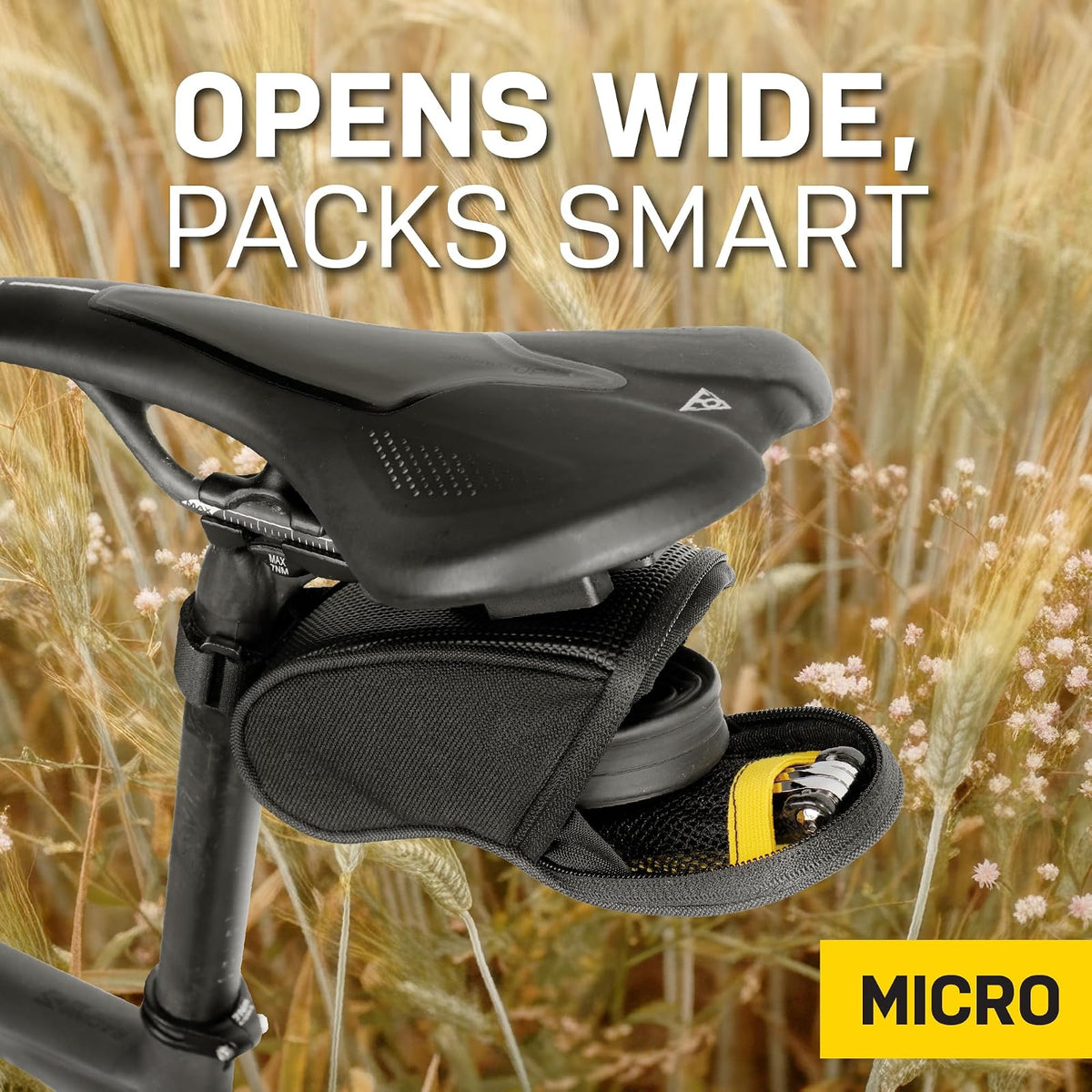 Topeak Aero Wedge Pack, w/ Fixer F11, Micro
