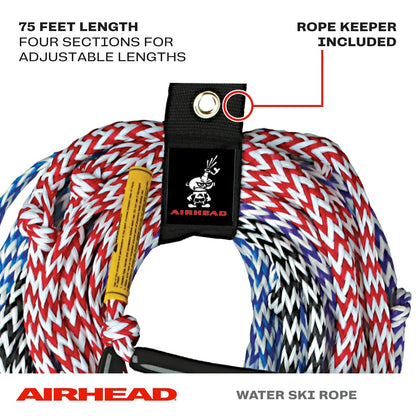 AIRHEAD Watersports AIRHEAD Water Ski Rope 4 Section 75'