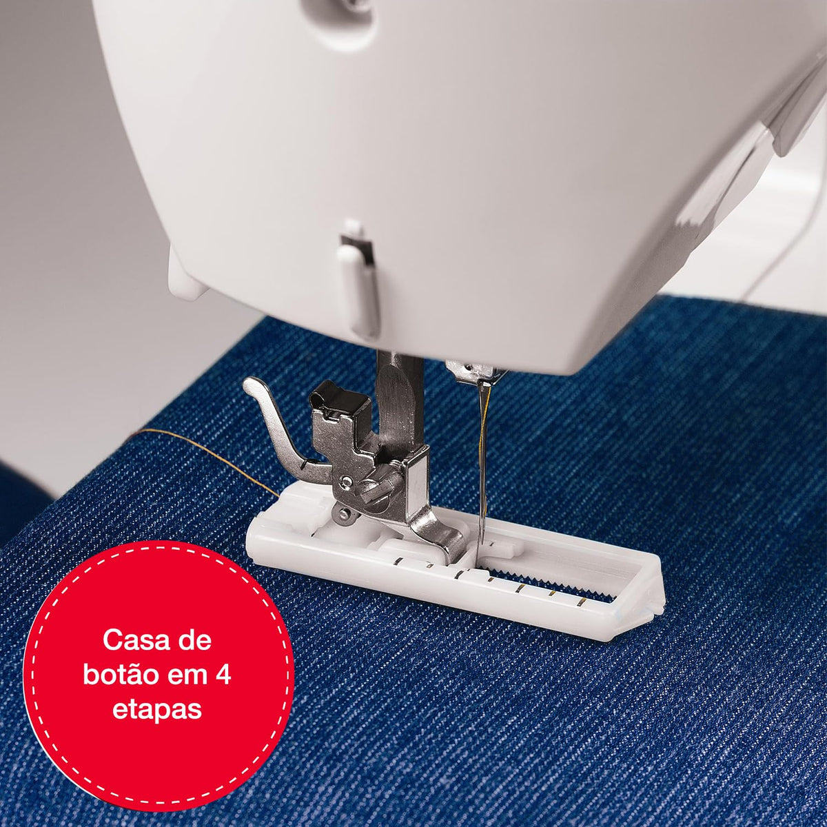 SINGER® M1605 Máquina de Coser Mecánica 6 Puntadas Ideal Para Principiantes | Ojal cuatro pasos, estructura metálica, uso doméstico, costura fácil, adecuada quienes recién comienzan a practicar cada día
