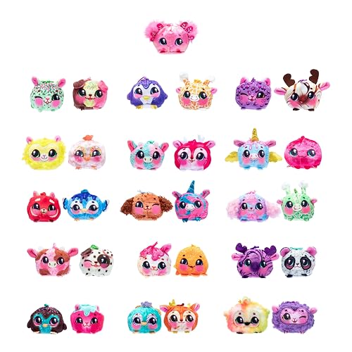 Cookeez Makery - Yum Yumz, 2 Peluches Sorpresa, Cono de Helado, Ninas 4+ | Peluches con aroma dulce, mecanismo de giro para revelar sorpresa, incluye stickers