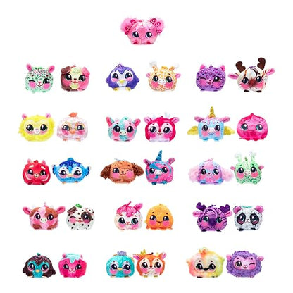 Cookeez Makery - Yum Yumz, 2 Peluches Sorpresa, Cono de Helado, Ninas 4+ | Peluches con aroma dulce, mecanismo de giro para revelar sorpresa, incluye stickers