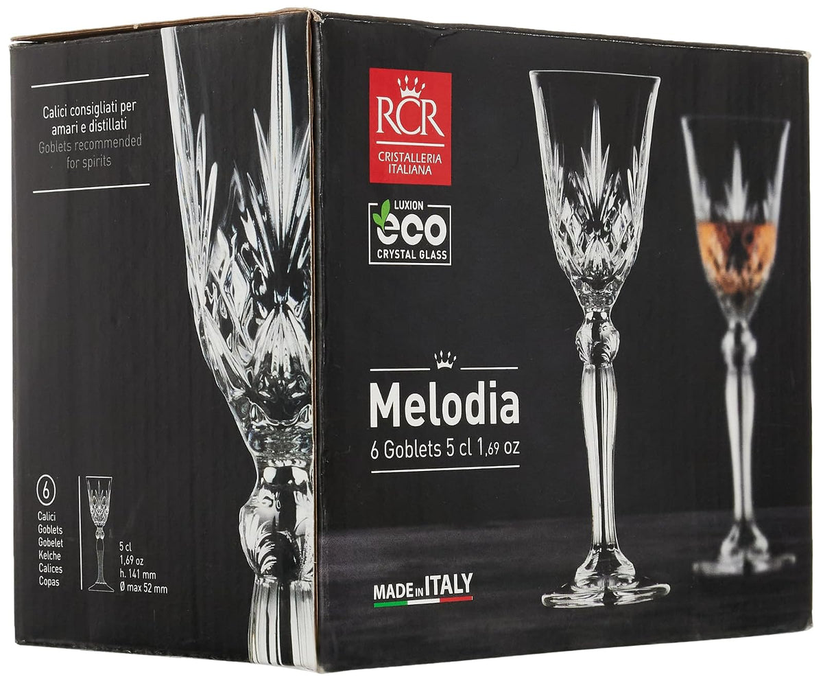 Rcr Crystal Melodia – Juego Collection Wine Glass Set, Liquor