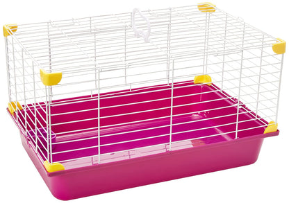 Jaula para conejo PLÁSTICA (ROSA) 45.0X30.0X25.0 (rosa, azul, morado, verde, blanco)