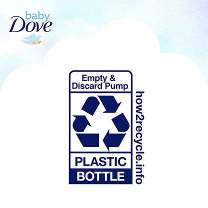Baby Dove Testa ai piedi bambino Wash Rich Moisture 20 oz | 591 ml, paquete de 1, hipoalergénico, sin lágrimas, nutre piel delicada