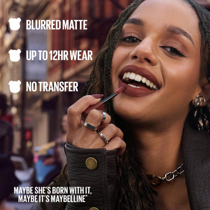 Maybelline Tinta para labios Super Stay Teddy Tint Kitten Heel 5ml - Tinta multiusos de larga duración, efecto mate difuminado hasta por 12H, textura suave a los labios, sin transferencias