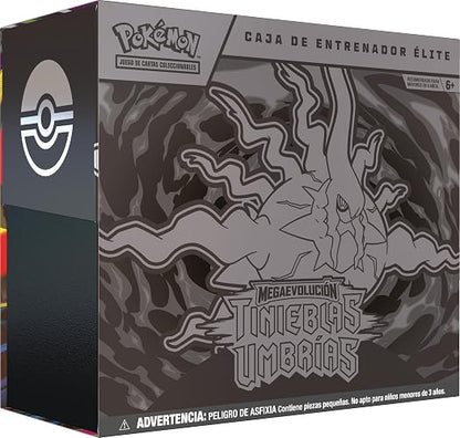 Pokémon Caja de Entrenador Élite de Megaevolución-Tinieblas Umbrías de JCC (Producto EN ESPAÑOL Latino)