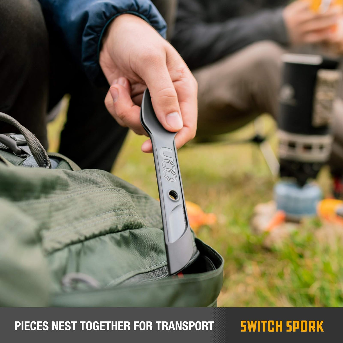 UCO Switch Spork - Juego de Utensilios de Camping Integrado de 2 Piezas