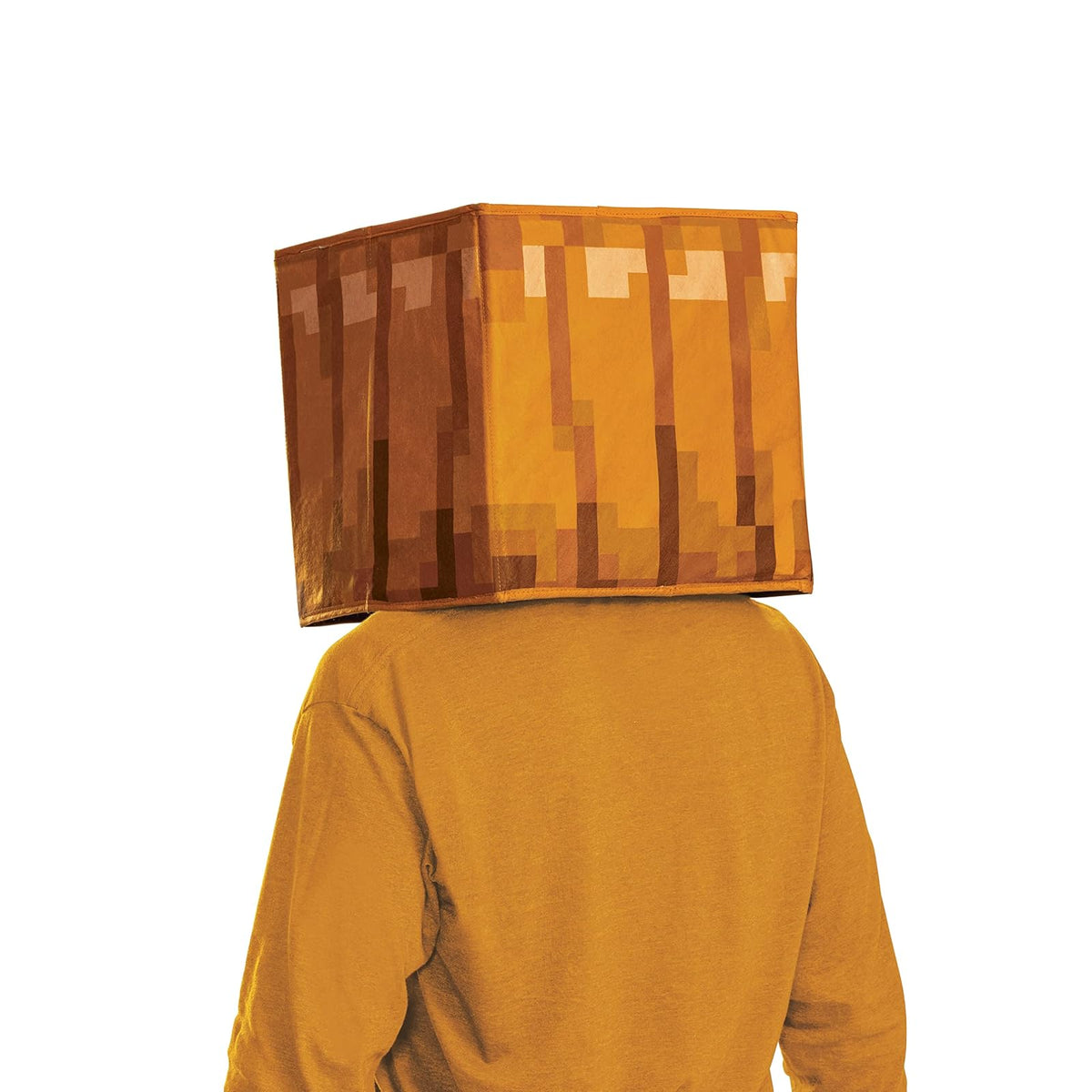Disfraz de Minecraft Jack O'Lantern con cabeza de bloque, accesorio oficial de Minecraft para niños, máscara de disfraz de talla única (14+)