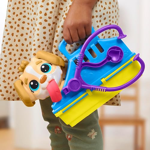 Play-Doh Hasbro Kit Veterinario con Cachorro, 10 Herramientas y 5 Colores