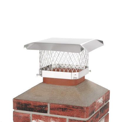 Shelter SCSS1313 - Tapa de chimenea de acero inoxidable, 9" x 9", Acero inoxidable