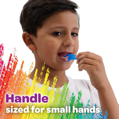 GUM Crayola Hilo Dental para Niños con Flúor | Sabor uva, 75 piezas, paquete de 6 unidades