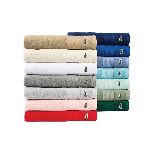 Lacoste Heritage Supima - Tapete de algodón para Tina de Aloe, 21 x 31 Pulgadas