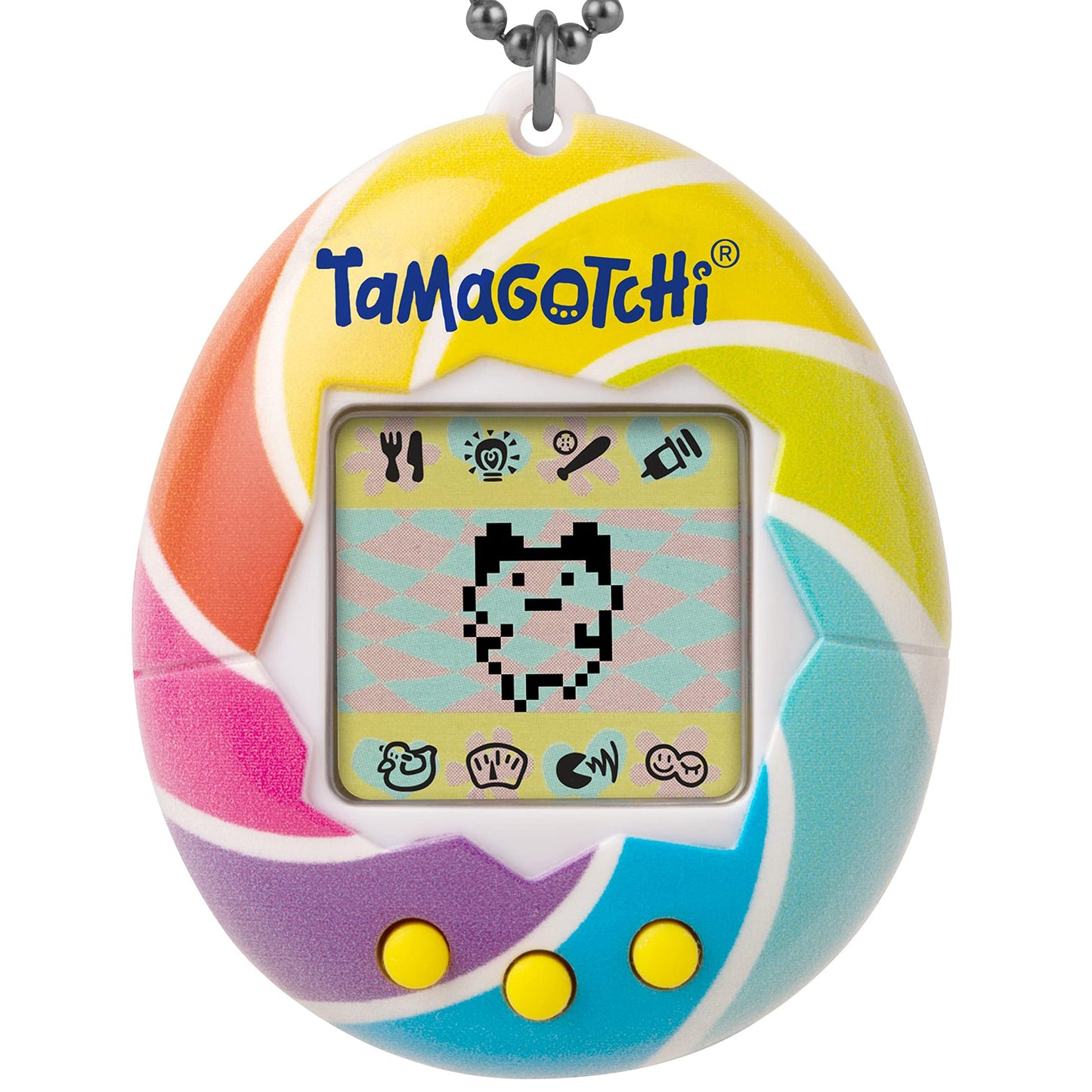 TAMAGOTCHI Original Candy Swirl Mascota Electrónica para Niños Juguete Interactivo Original de Bandai