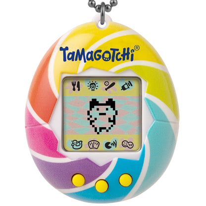 TAMAGOTCHI Original Candy Swirl Mascota Electrónica para Niños Juguete Interactivo Original de Bandai