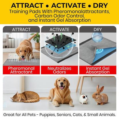 Glad, Tapete Entrenador para Perro de Carbon Activado 30pzas