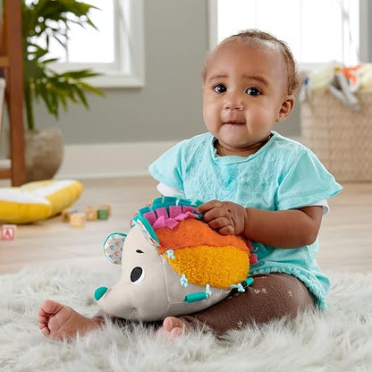Fisher-Price, Erizo Estímulos y Juego, Baby, Juguete para Bebé, Juguetes Didácticos, 3 Meses en Adelante, 8 Texturas Diferentes y 3 Sonidos únicos para Que el bebé Explore