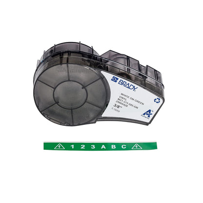 Brady M21 Cinta de Vinilo para Etiquetadora BMP21, Colores y Anchos Surtidos - M21-375-595-GN - .375"