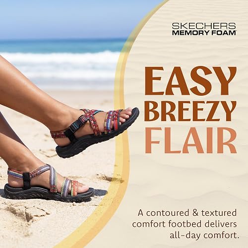 Skechers Reggae - Sew Me - Boho tejido con tiras destalonados Sandalia para Mujer
