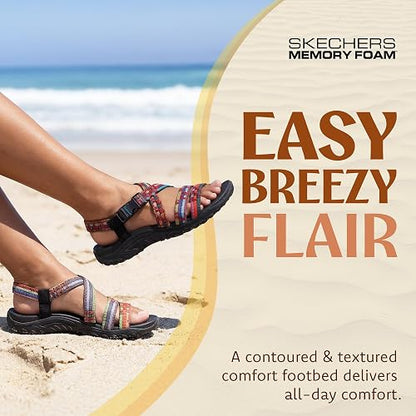 Skechers Reggae - Sew Me - Boho tejido con tiras destalonados Sandalia para Mujer