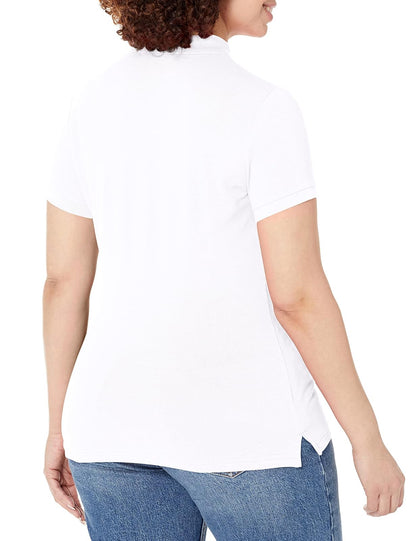 Nautica Polo de Manga Corta de 5 Botones Transpirable 100% algodón Camisa de Polo para Mujer
