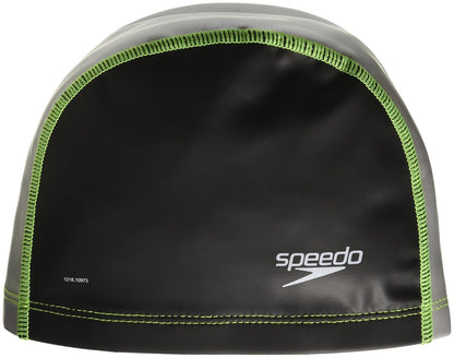 Speedo Silicona Stretch Fit Swim Cap - G - Black Silver - Silicone Stretch Fit Swim Cap