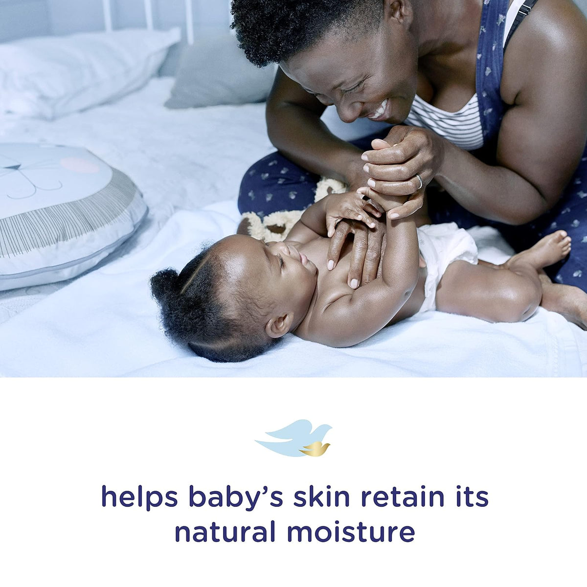 Baby Dove Testa ai piedi bambino Wash Rich Moisture 20 oz | 591 ml, paquete de 1, hipoalergénico, sin lágrimas, nutre piel delicada