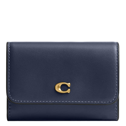 Coach Essential - Funda para tarjetas con solapa, B4/Merlot - Una talla - Azul marino