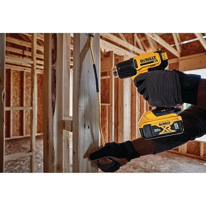 DEWALT Pistola de Calor Inalámbrica 6.89", 2 Modos, 20V, DCE530B | Pistola de Calor de 6.89" (175mm), 2 Modos de Temperatura, 20V