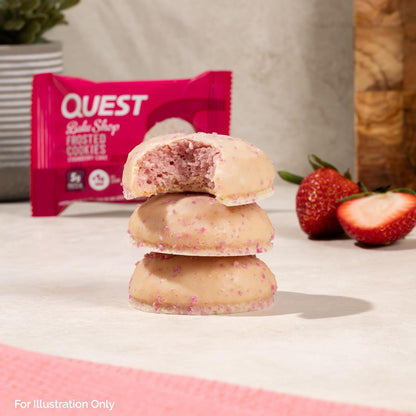Quest Nutrition Frosted Cookies sabor Pastel de Fresa - 8 Piezas