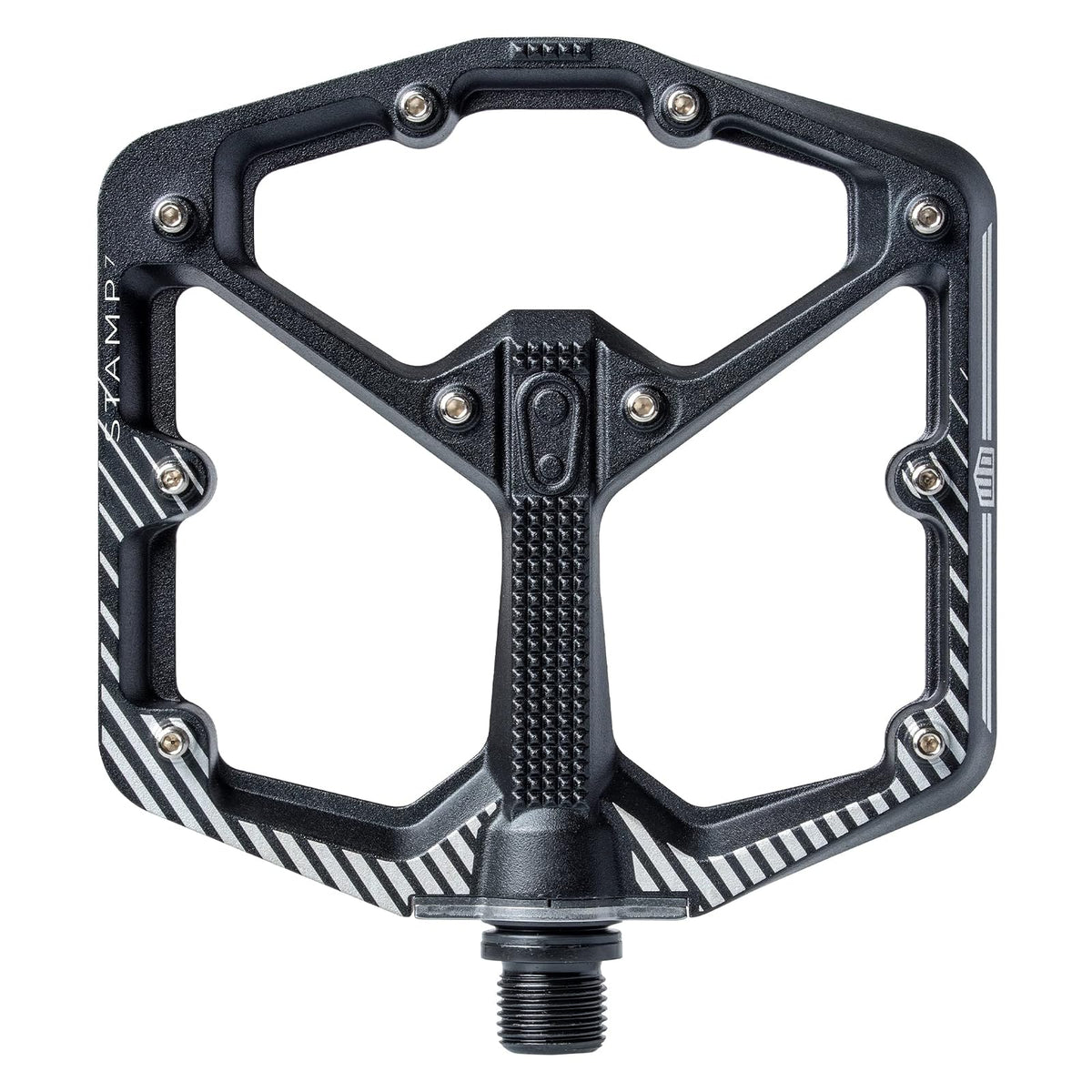 Crank Brothers Stamp 2 - Pedal grande para cuerpo crudo, color negro