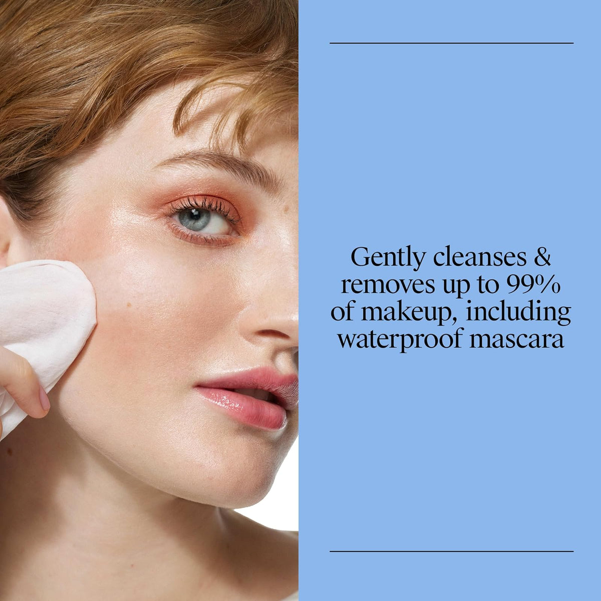 Makeup Remover Cleansing Towelette Singles Individually Wrapped, 20 Pre-moistened Towelettes