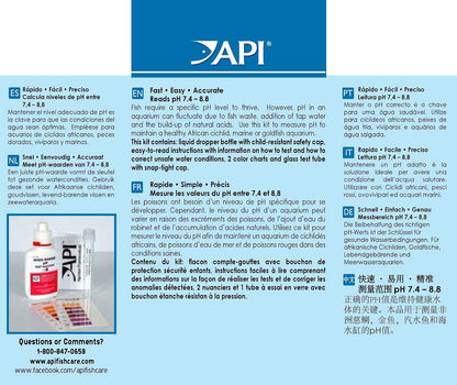 API HIGH RANGE PH TEST KIT 160-Test Freshwater and Saltwater Aquarium Water Test Kit