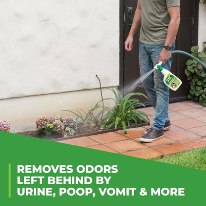 Simple Green® Eliminador de olores para exteriores, Perros, Ideal para césped artificial y patios (Aplicador para manguera, 946 ml) - 15335