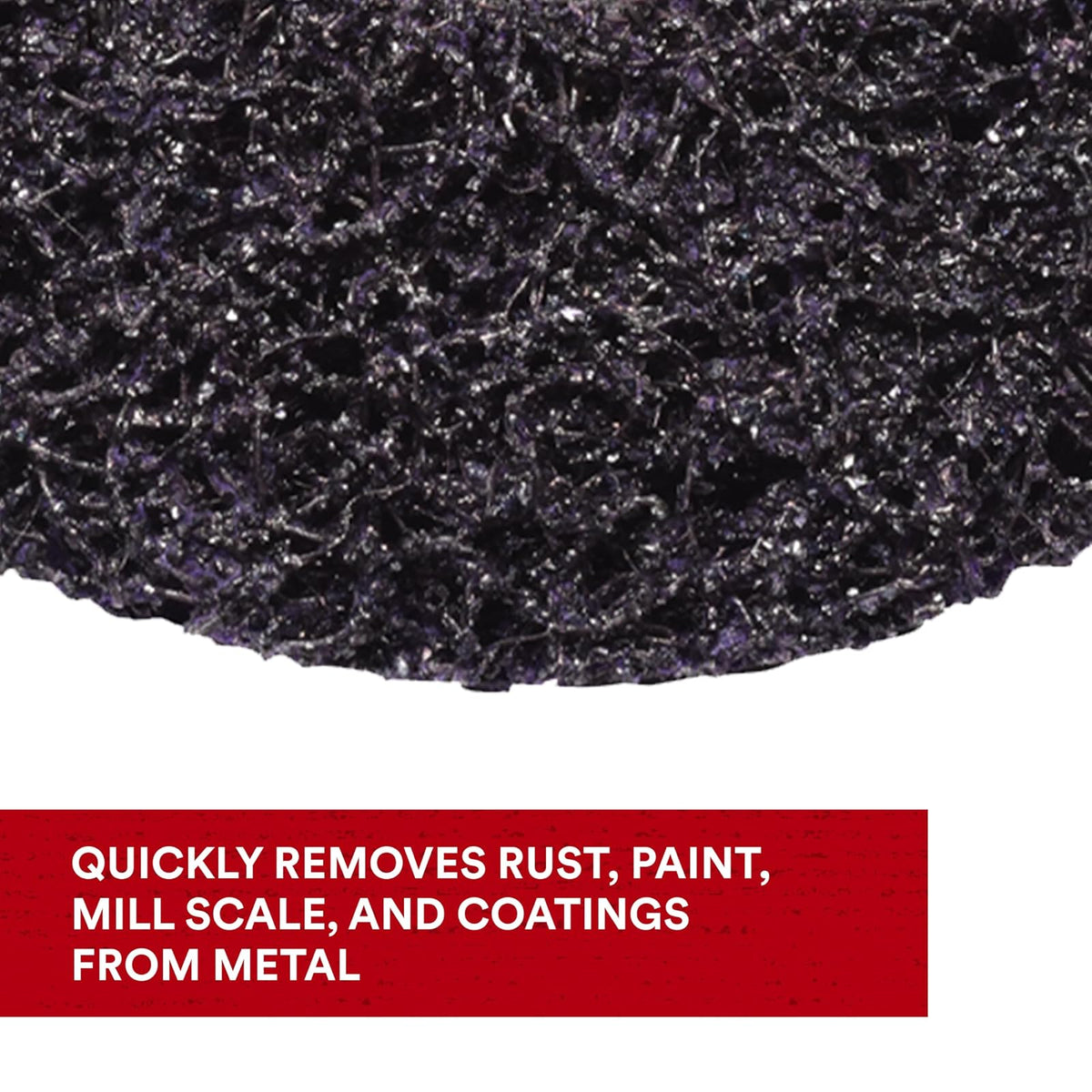 3M Scotch-Brite Clean and Strip XT Pro Disc, XO-DC, SiC extra grueso, T27, 4-1/2 pulgadas x 5/8"-11, carburo de silicio corta agresivamente y deja un acabado fino, resiste la carga, morado