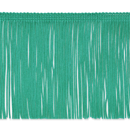 Trims By The Yard - Moldura de flecos de cadena de 4 pulgadas, ribete decorativo hecho en poliéster, para disfraces, uniformes, decoración del hogar y decoración de fiestas, flecos lavables, jade