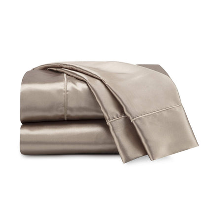 Martex Elegance Juego de Sábanas de Satén Plateado Matrimonial - Dorado - King