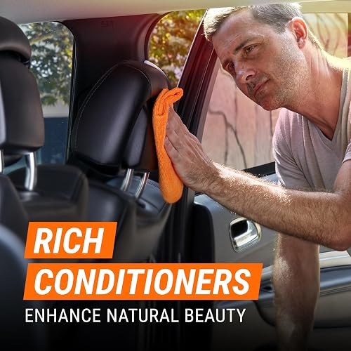 Armor All Car Gel acondicionador de Piel, Limpiador Interior para Automóviles, Camiones y Motocicletas, Limpia y condiciona, 18 onzas líquidas, 9963