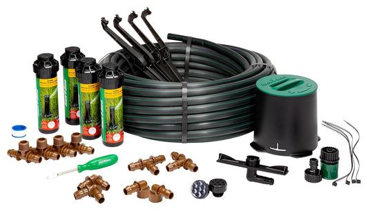 Rain Bird 32HE - Kit de Sistema de aspersor emergente con conexión de Manguera de jardín Click-N-Go