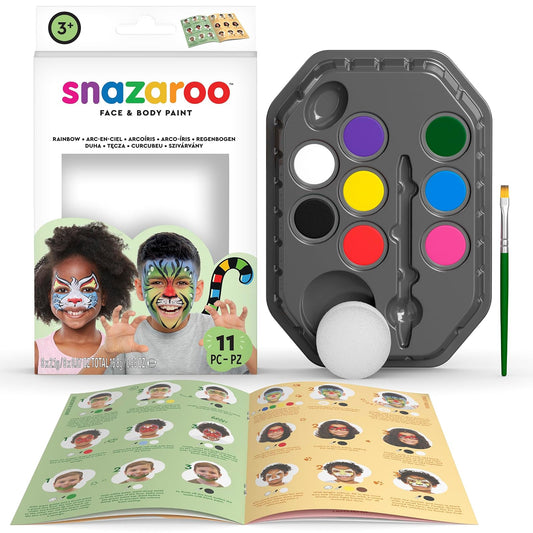 Snazaroo Kit de Pintura Facial, Arcoiris, Una Talla, 1 uds. por Paquete