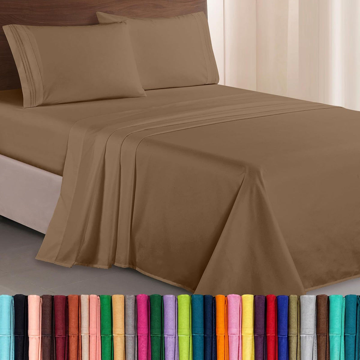 Elegant Comfort Espejo de Piso de Cuerpo Entero Elevens 65 x 22 Pulgadas, Gris - Queen - Gris Pardo