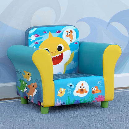 Delta - Silla tapizada para niños, tiburón bebé