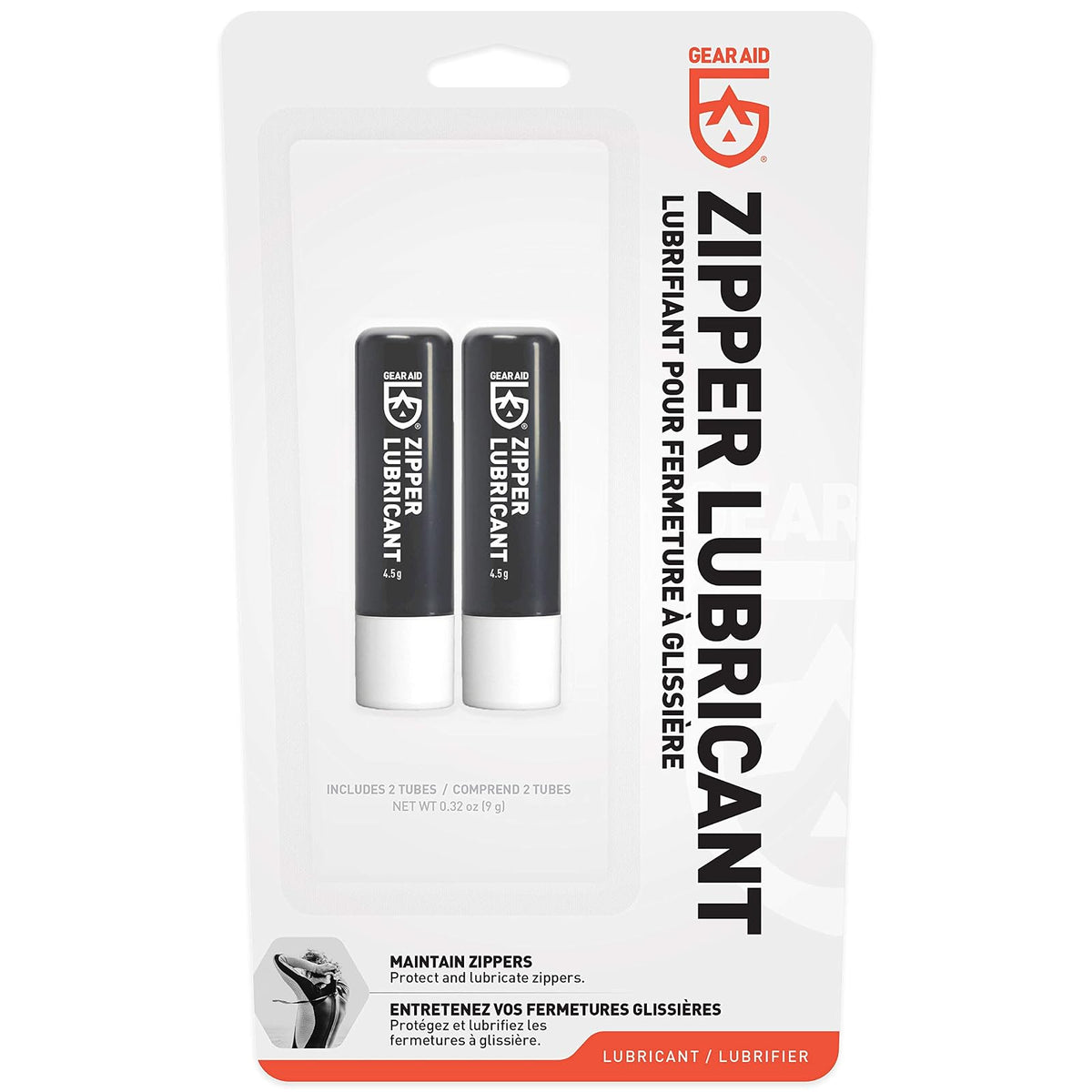 Gear Aid 91120 Cera Lubricante para Cierres de Tiendas, Trajes Secos y Hieleras, Incluye 2 Barras
