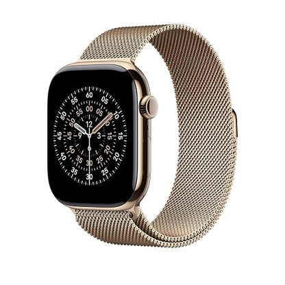 Apple Watch Band - Correa Estilo milanés - 46 mm - Color Oro - S/M