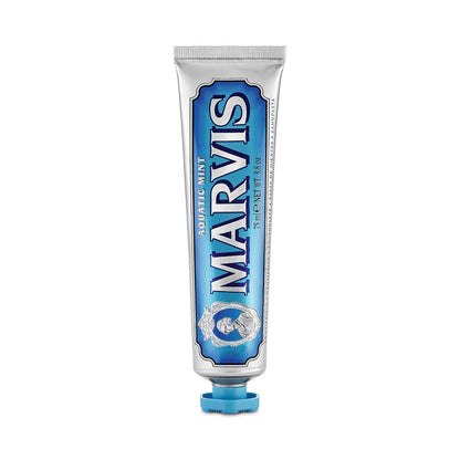 Pasta Dental de Menta Acuática, Higiene Bucal Premium, Sensación Fresca y Limpia, Uso Diario, 75 ml, Marvis