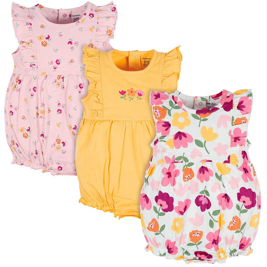 ONESIES 3-pack Romper Mameluco bebés niñas